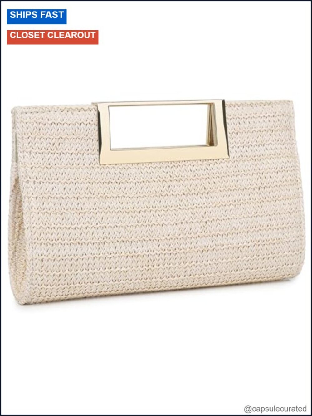 Evening Clutch Purse for Women Formal Party Straw Fabric Shoulder Handbag
